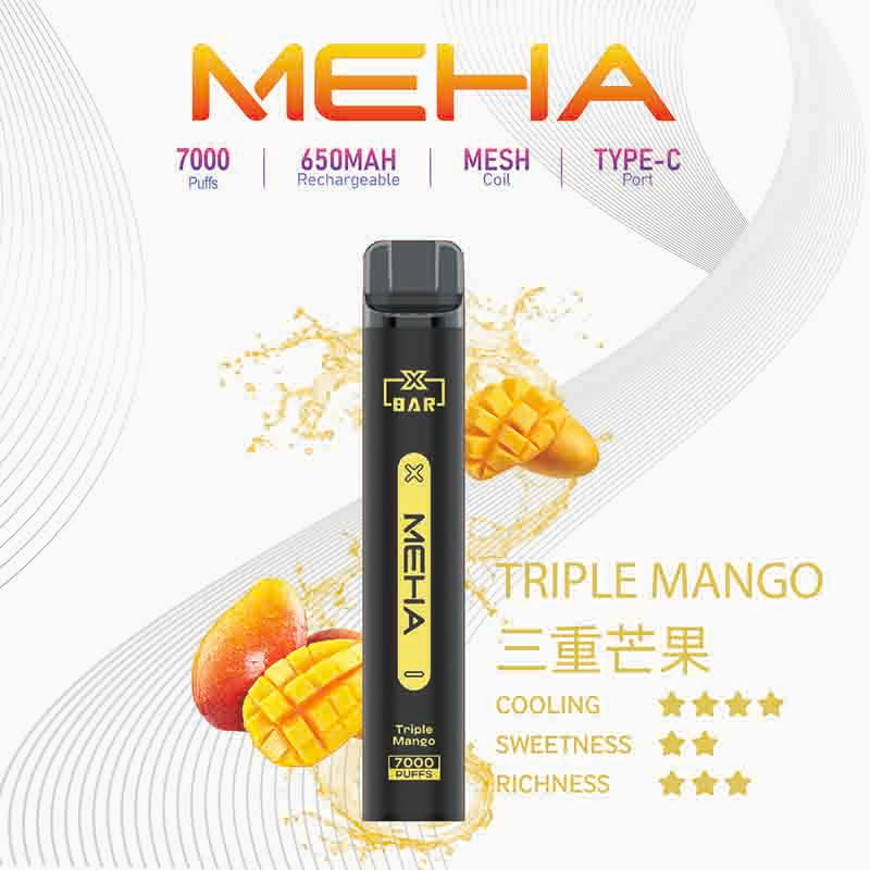 MEHA XBAR 拋棄式 7000口小黑條